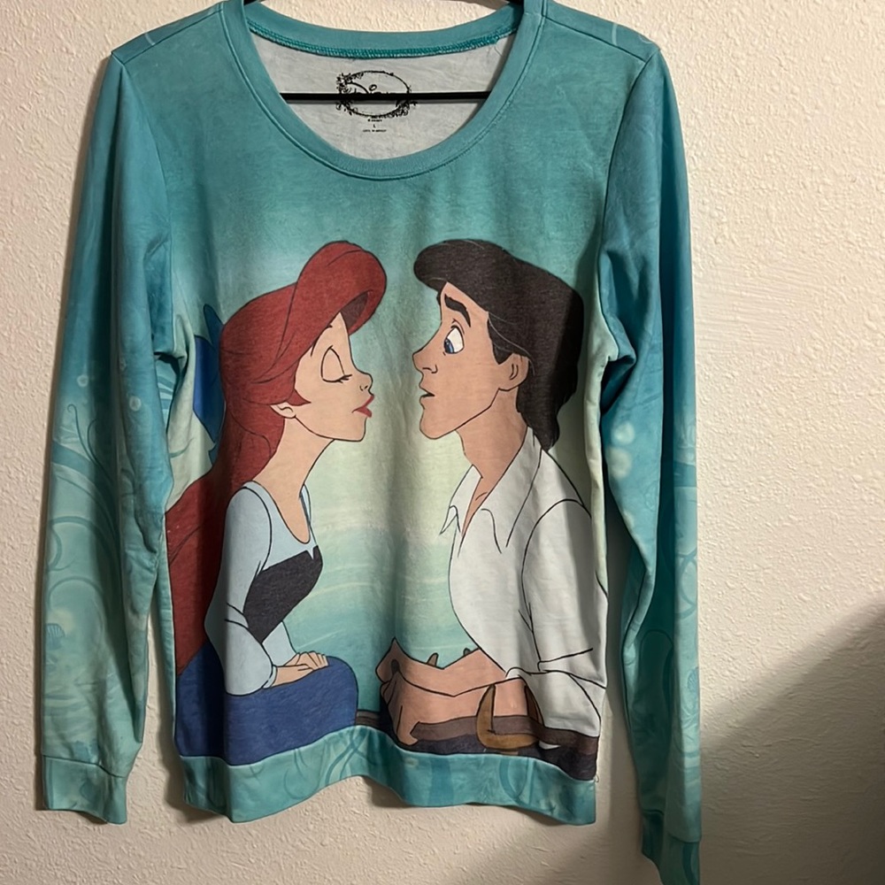 Disney Hot Topic Little Mermaid Lightweight Sweater Size L